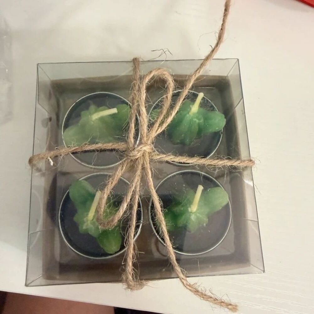 Cactus tea lights
